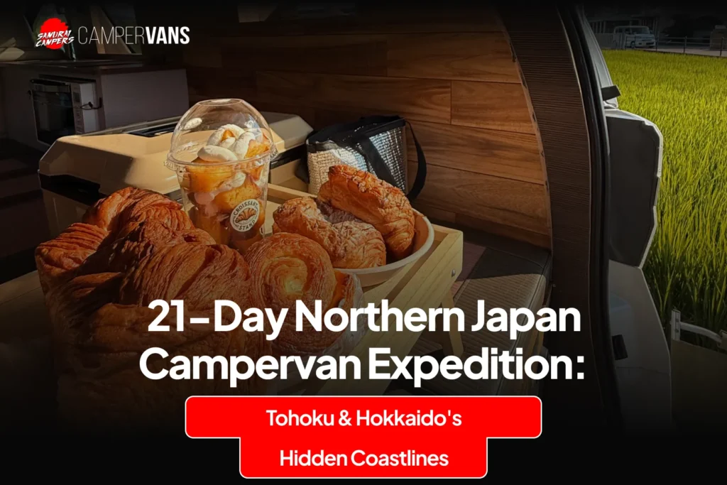 Campervan exploring the hidden coastlines of Tohoku and Hokkaido in Northern Japan