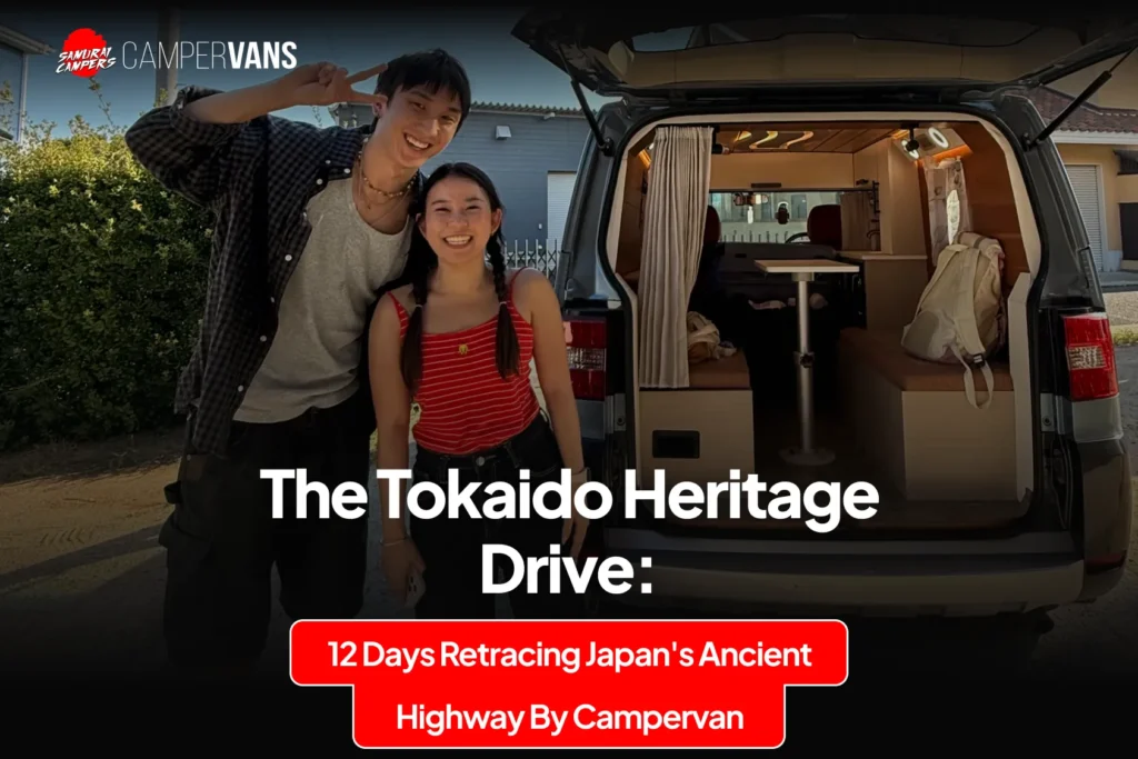 Toyota Hiace campervan adventure through scenic destinations in Japan